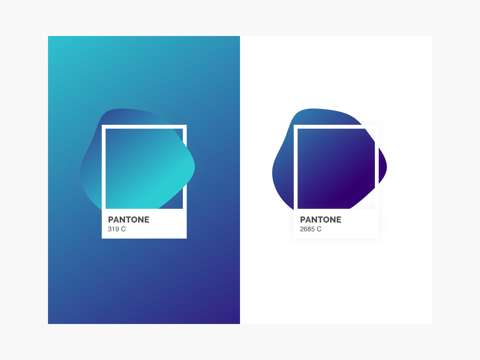 Blue Pantone gradients by Carola Unchon Carranza on Dribbble