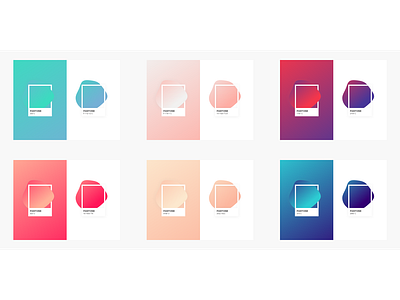 Pantone gradients design gradients minimalist pantone ui kit