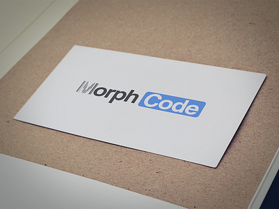 Morph Code Logo Design clean logo corporate branding logo desin text logo
