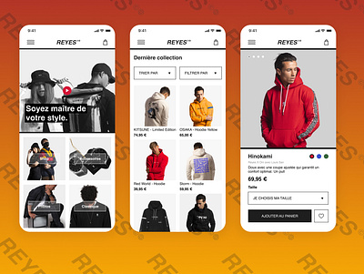 Reyes Clothing - Mobile redesign clothing app clothing design clothings mobile mobile clothe mobile ui mobile uiux reyes reyes clothing ui design uxdesign