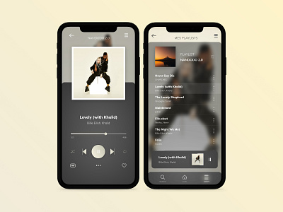 Music App 🎵 app application colors design digital iphone mobile mobile app mobile app design music app player ui