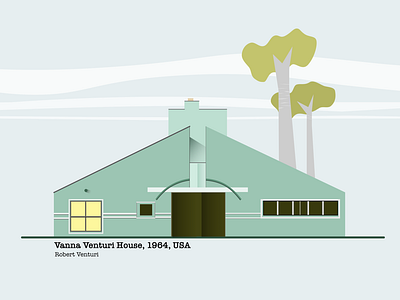 Vanna Venturi House Illustration