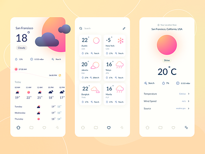Weather Conceptual App Design