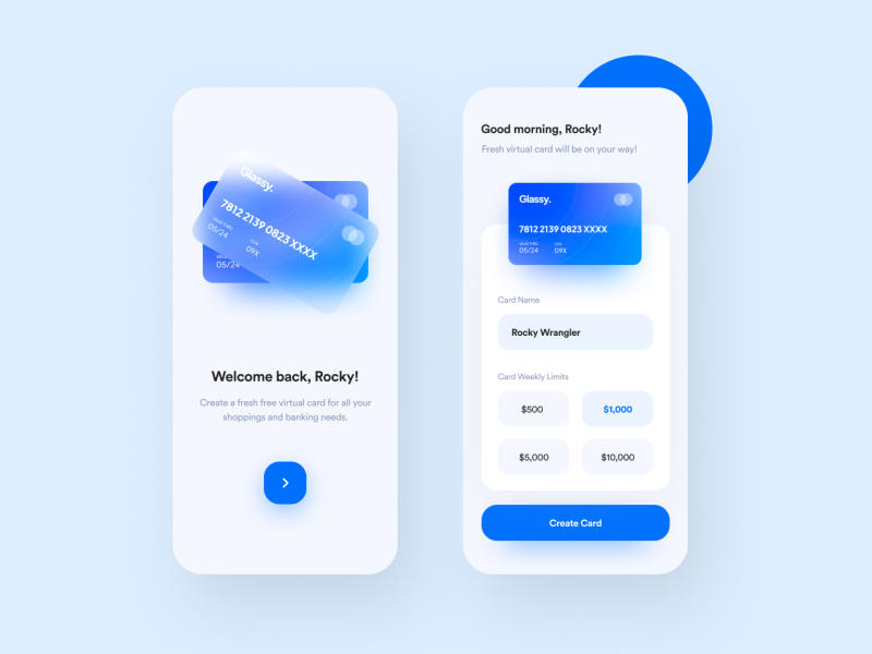 Virtual Card Creator by Vignesh Dharmalingam on Dribbble