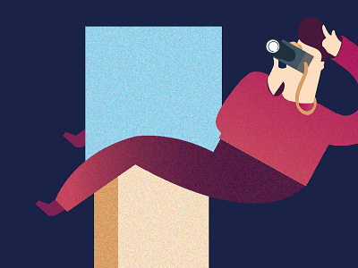 Hi Dribbble!!! Crazyyyy photographer camera illustration photograhy vector