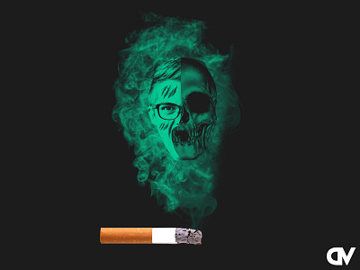 Smoking is injurious to Health ciggratte graphic design realistic smoking