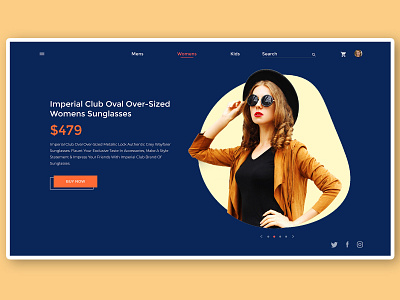 Ecommerce Concept character creative agency ecommerce graphicdesign shopping sunglasses ui user experience userinterface uxui visual design web banner