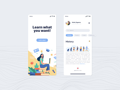Learn app desing app application ios design inspiration interface ios app learning app mobile mobile app mobile design ui ui ux design ux web