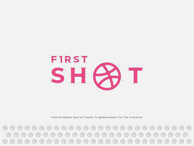 1st Shot - Hello Dribbble ! brand brand identity clean design designer dribbble first firstshot inspiration logo simple logo