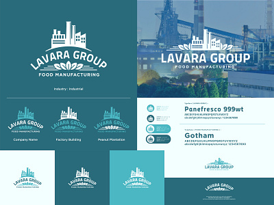 Lavara Group - Alternative Logo brand identity clean design food green logo logodesign manufacturing peanut plantation