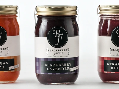 Blackberry Farms Jam blackberry brand caslon identity jam logo package package design