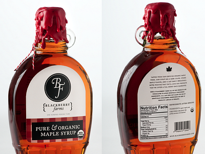Maple Syrup blackberry caslon food jam logo maple package package design syrup wax