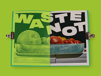 Gather Zine: Waste Not Book Review magazine pub publishing risograph risoprint zine