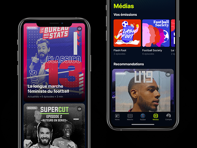 Free Ligue 1 Uber Eats app application design football ios soccer ui ux