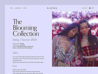 Kaema Website brand fashion ivory coast ui ux webdesign website