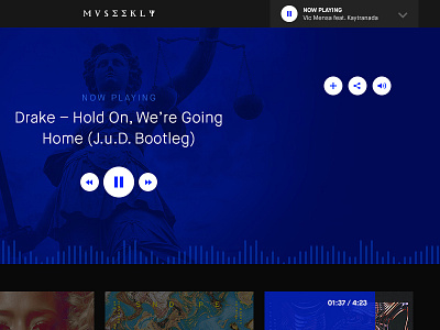 Museekly Radio museekly player radio webdesign