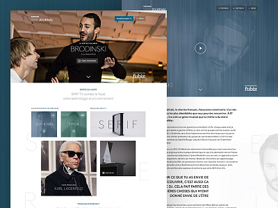 Serif TV blog homepage inspiration samsung ui ux webdesign