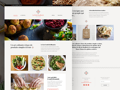 Le Petit Baalbeck libanese restaurant webdesign website