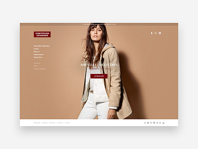 Comptoir des Cotonniers desktop fashion fullscreen webdesign