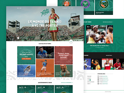 We Are Tennis blog design tennis website