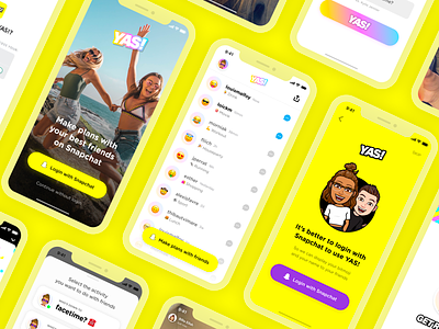 💛👻 app application design mobile snapchat snapkit ui ux