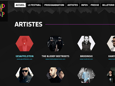 Artists festival art artists exposition music webdesign festival