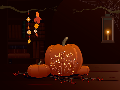 New Shot - 10/19/2018 at 04:46 PM halloween illustration magic october pumpkin vector