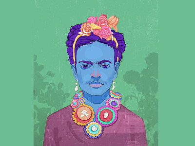 Frida Kahlo, portrait style2