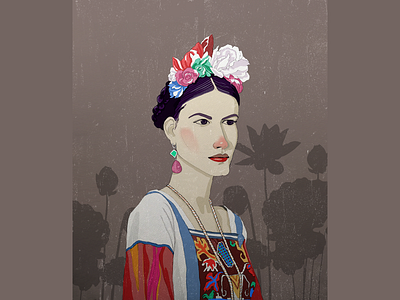 Frida Kahlo, portrait style5