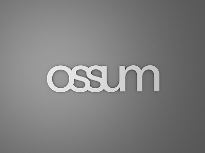 Ossum logo 3D render 3d cinema4d logo ossum text