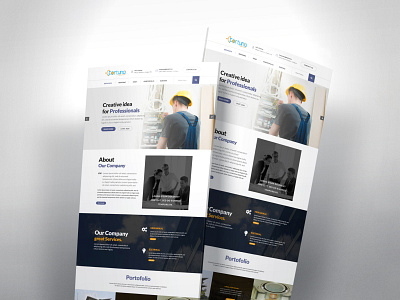 Designing the Fortuno Company design landing design landingpage ui web web design webdesign