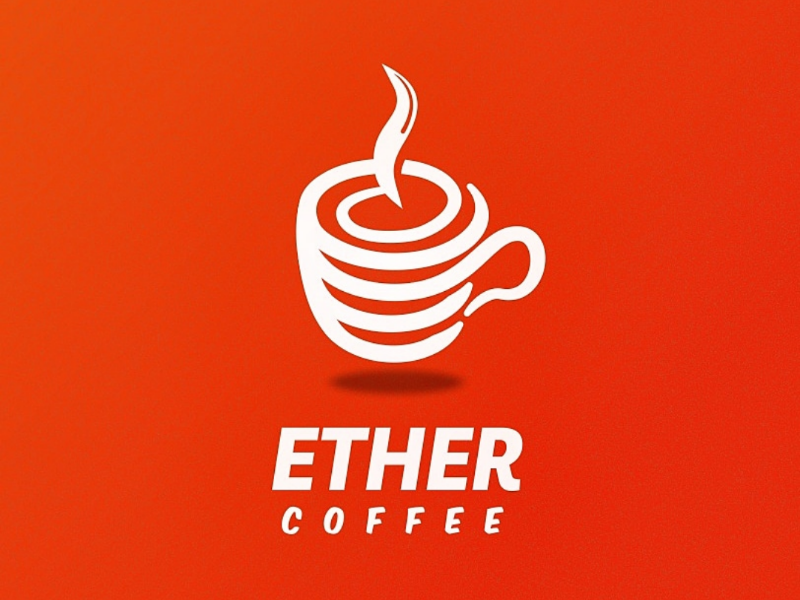 Ether Coffee Logo coffee logo logo design logo