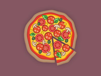 Pizza design | piece | food eat eatery eating food food and drink food app food illustration food truck foodie italian italy mcdonalds meal pizza pizza art pizza box pizza hut pizza logo pizza menu
