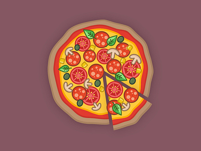 Pizza design | piece | food