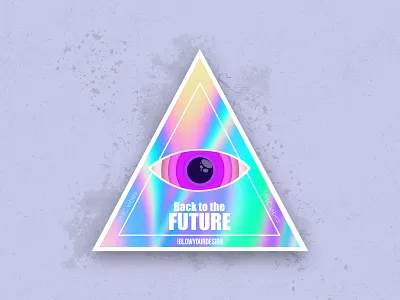 Holographic piramid for @stickermule playoff! best shot dribbble playoff eye holo hologram holographic holography hololens iblowyourdesign play playoff playoffs sticker sticker design sticker mule stickermule stickers