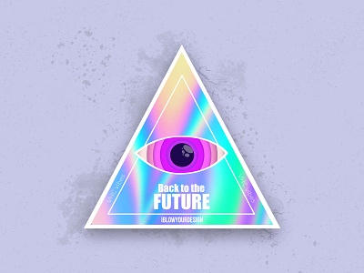 Holographic piramid for @stickermule playoff! best shot dribbble playoff eye holo hologram holographic holography hololens iblowyourdesign play playoff playoffs sticker sticker design sticker mule stickermule stickers