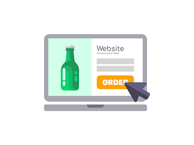 Beer order / icon macbook / icons / website icon / website alcohol beer bottle branding button buy e commerce e commerce app e commerce shop e shop icon icons iconset order orders sell shop ui uiux ux