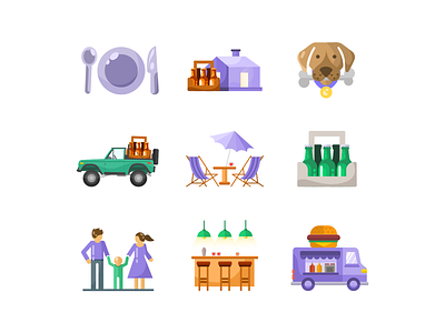 Icon set for bar / Icons / beer / bar / cafe icons