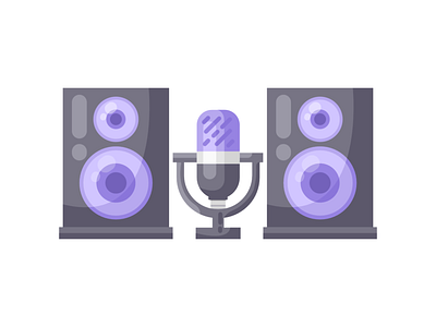 Music icons by Iblowyourdesign/ Microphone / icons / Speakers