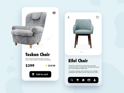 UIUX app design / Furniture app