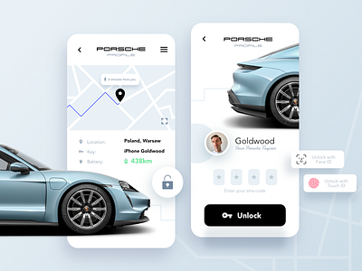 Porsche app uiux design / app designer