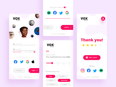 Review app VOX / app uiux / app design