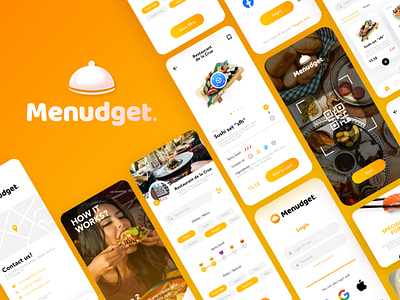Menudget app design, food app, restaurant app app design app designer app ui ux app ux food app food delivery app restaurant app ui app uiux uiux designer