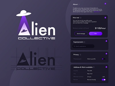 Alien Community logo design dark logo dark mode dark uiux identity logo design logo designer logotype top ux ui designer uiuxdesigner