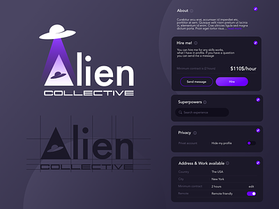 Alien Community logo design