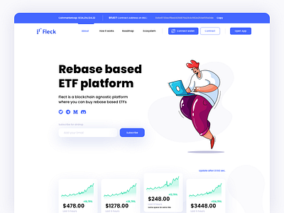 Flect finance crypto app crypto crypto app finance flat landing page token ui ui concept ui design ui inspiration uiux wallet wallet app