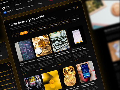 Levana project | Crypto app app app uiux bitcoin crypto crypto app defi designer token ui ui design ui designer ui inspiration uiux web app