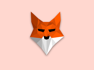 Fox logo animal animals art flat fox illustration logo lowpoli technic vector
