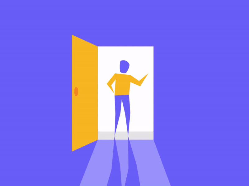 Door Animation Social Network By Iblowyourdesign On Dribbble