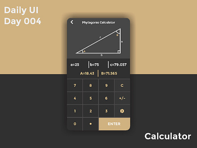 Daily UI Day 004 - Calculator
